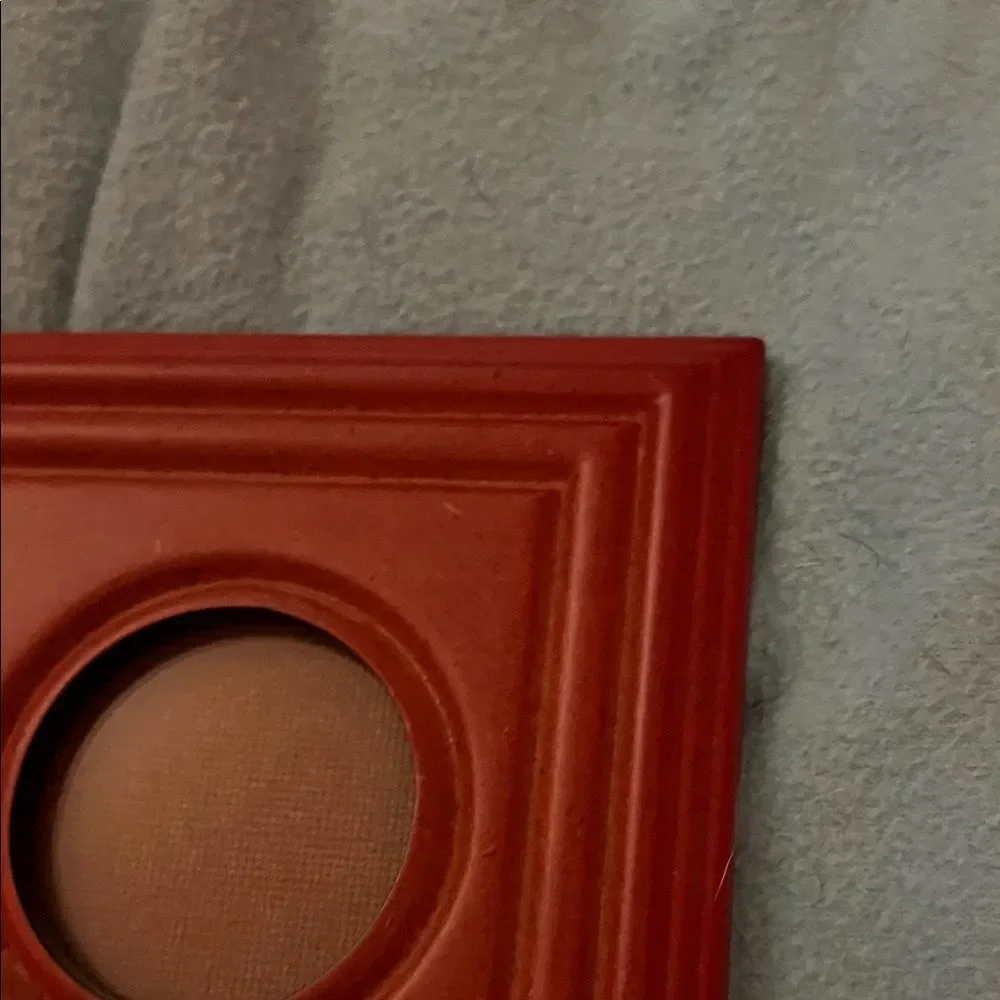 Disney Mickey Mouse Shaped 3 Photo Picture Frame Redish Wood Color 11